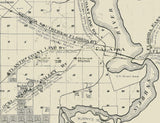 1915 Map of Part of Clay and Putnam County Florida Farms and Homes Saint Johns River