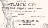 1916 Map of Atlantic City Maryland
