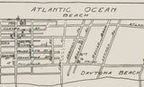 1920 Map of Daytona Beach Florida