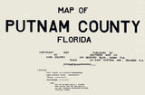 1925 Farm Line Map of Putnam County Florida