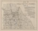 1925 Map of Polk County Florida