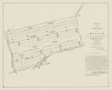 1889 Town Map of Mullan Shoshone County Idaho