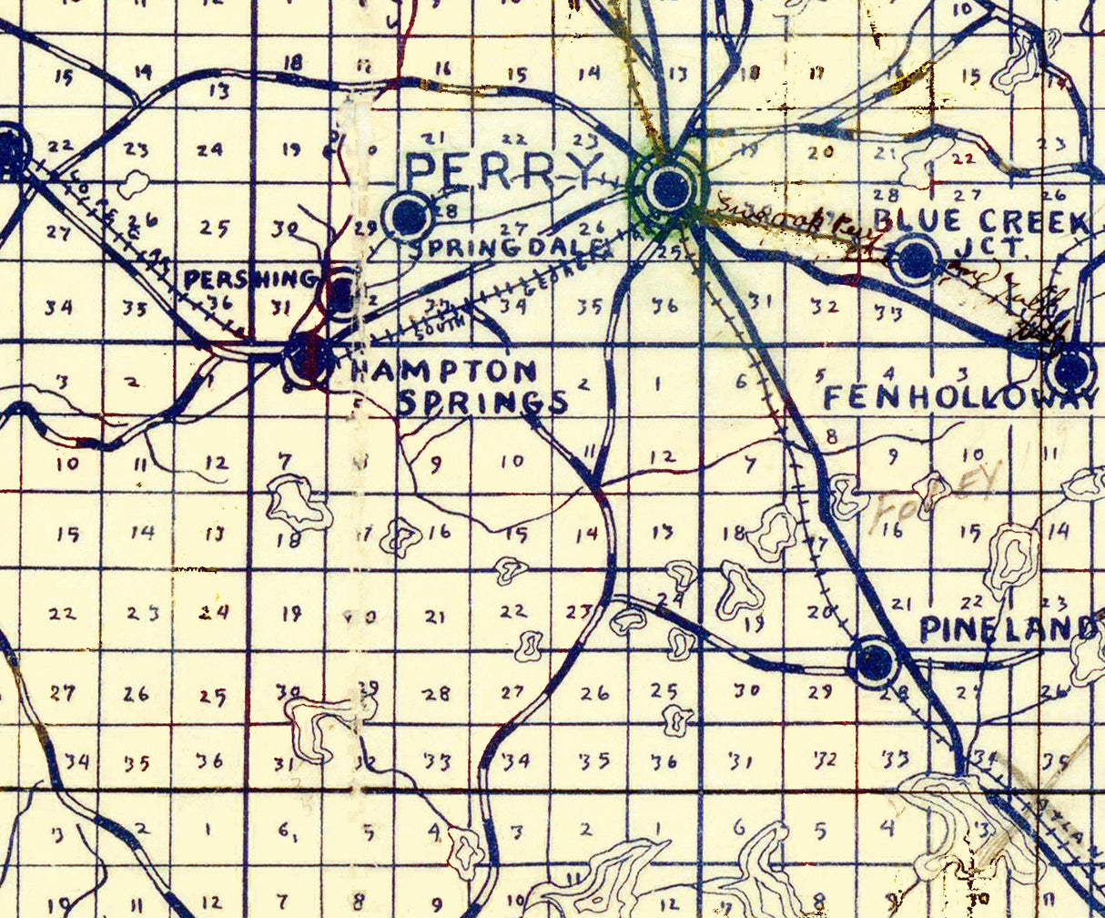 1922 Map of Taylor County Florida