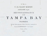 1855 Map of Tampa Bay Florida