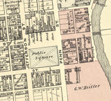 1878 Map of Punxsutawney Jefferson County Pennsylvania