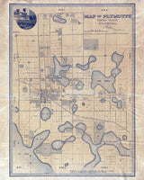 1888 Map of Plymouth Orange County Florida