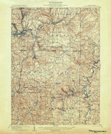 1906 Topo Map of Punxsutawney Pennsylvania Quadrangle