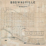 1800s Map of Brownsville Houston County Minnesota