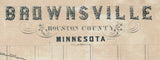 1800s Map of Brownsville Houston County Minnesota