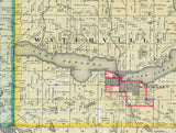 1880 Map of LeSueur County Minnesota