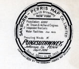 1896 Town Map of Punxsutawney Jefferson County Pennsylvania