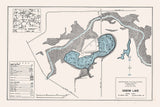 1960 Map of Oxbow Lake Defiance County Ohio