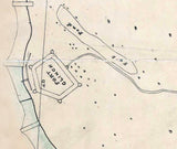 1800s Map of Fernandina Amelia Island Florida North Point