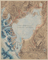 1800s Map of Lake Mono California
