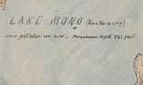 1800s Map of Lake Mono California