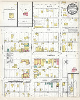 1895 Town Map of Glenwood Pope County Minnesota