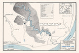 1961 Map of Forked Run Lake Meigs County Ohio