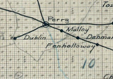 1910 Map of Taylor County Florida