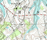 1998 Map of Lake Marburg York County Pennsylvania