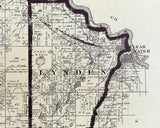 1880 Farm Line Map of Stearns County Minnesota