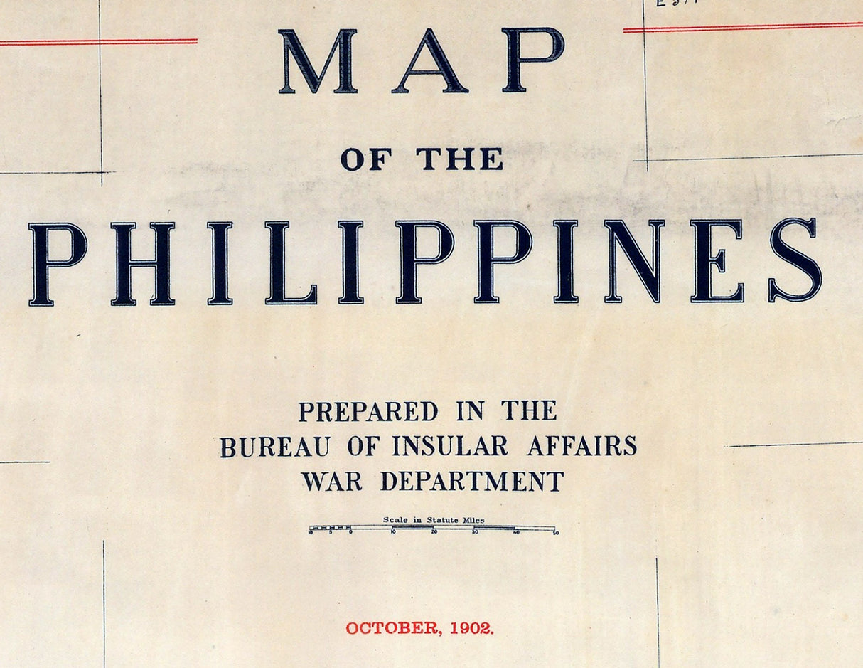 1902 Map of The Philippines
