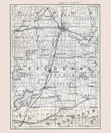 1880 Map of Jefferson County Wisconsin