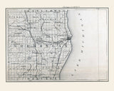 1880 Map of Sheboygan County Wisconsin