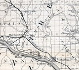 1880 Map of Trempaleau County Wisconsin