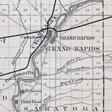 1880 Map of Wood County Wisconsin