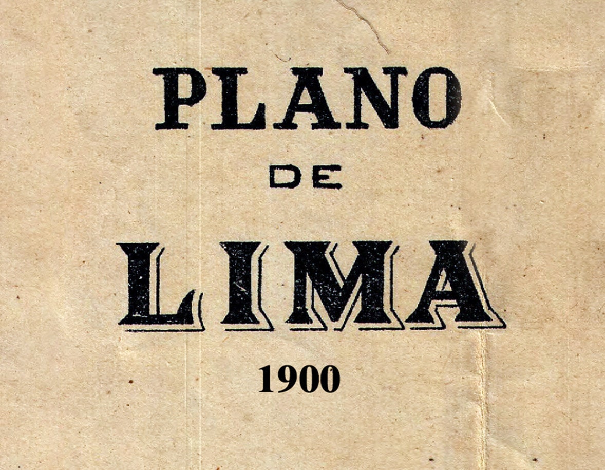 1900 Map of Lima Peru