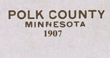 1907 Map of Polk County Minnesota