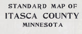 1914 Map of Itasca County Minnesota