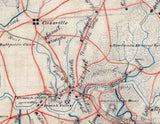 1860s Map of Cass County Georgia