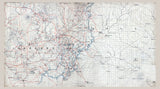 1860s Map of Cherokee Forsyth and Hall County Georgia