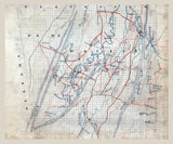 1860s Map of Dade and Walker County Georgia