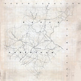 1860s Map of Rabun and Habersham County Georgia