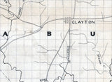 1860s Map of Rabun and Habersham County Georgia