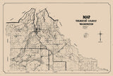 1890 Map of Thurston County Washington