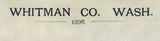 1896 Map of Whitman County Washington