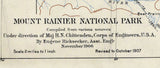 1907 Map of Mount Rainier National Park Washington