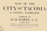 1907 Map of Tacoma Washington