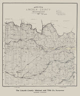 1908 Map of Lincoln County Washington