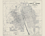 1908 Map of North Yakima Washington