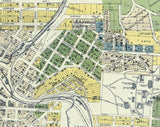 1910 Map of Pullman Whitman County Washington