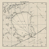 1915 Map of Lake Mille Lacs Minnesota