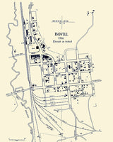 1916 Map of Bovill Latah County Idaho