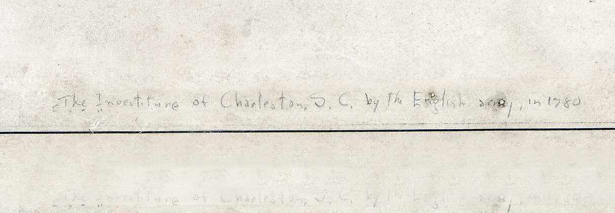 1780 Map of Charleston South Carolina