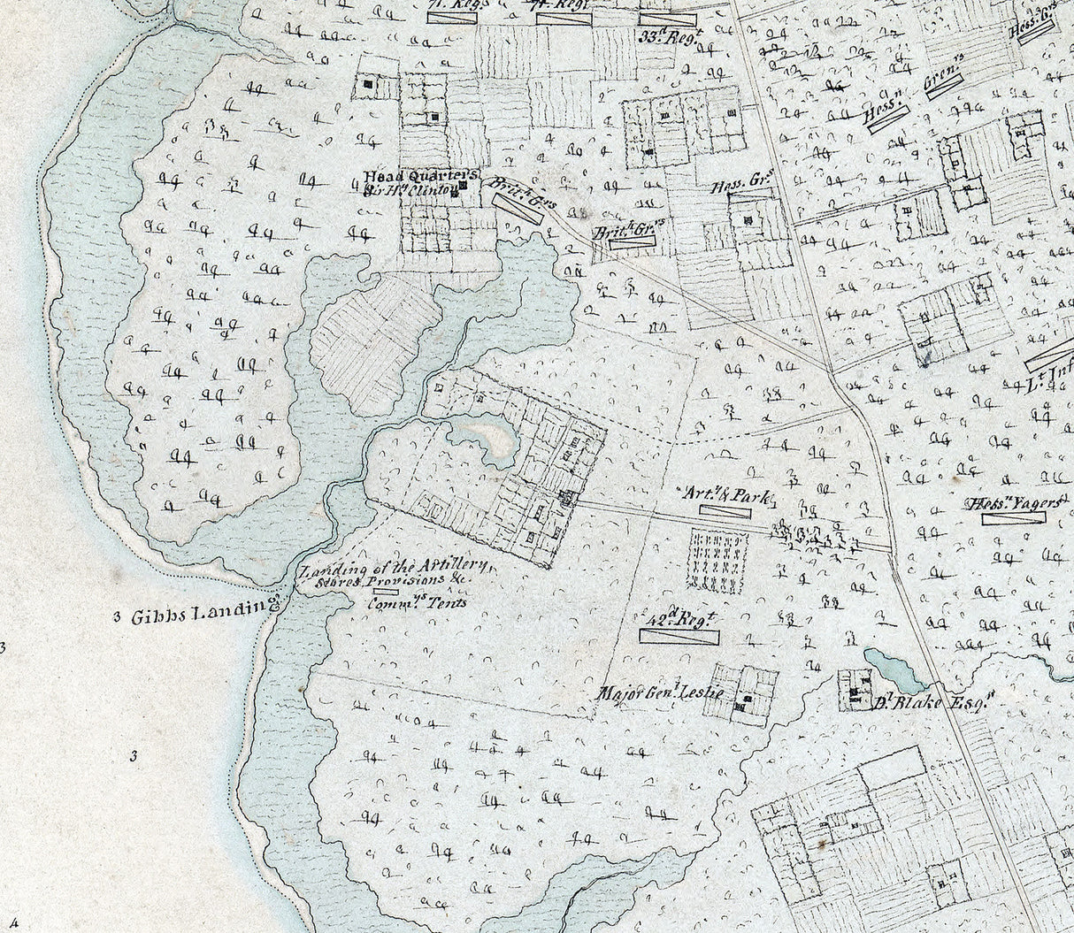 1780 Map of Charleston South Carolina