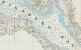 1871 Map of Sturgeon Bay and Lake Michigan Ship Canal