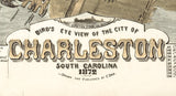 1872 Panoramic Map of Charleston South Carolina